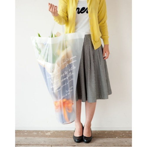 ポリ手提げ バケツ型フロストバッグ-JL(20枚) ヘッズ