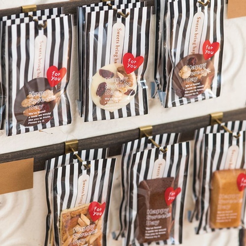 テープ無 OPP袋 ハッピースイーツデイヘッダースイーツパック-4(100枚) ヘッズ