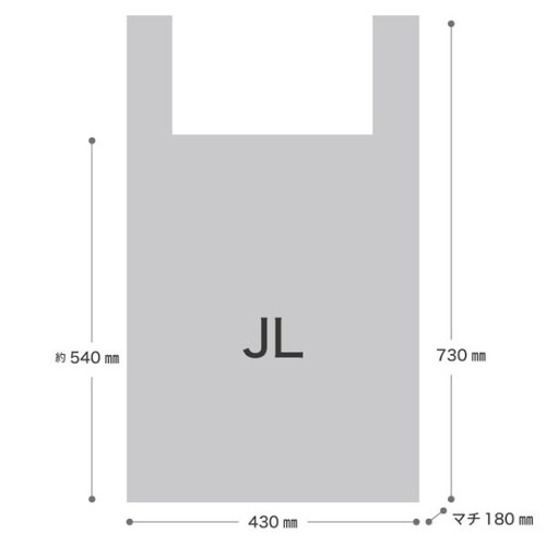 レジ袋 パリジェンヌジャンボレジバッグ-L(50枚) ヘッズ