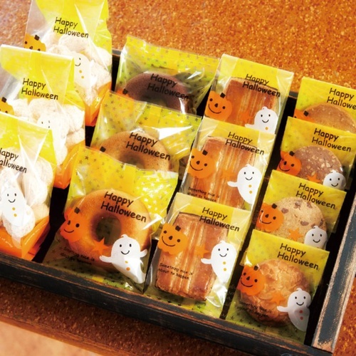 テープ無 OPP袋 ハロウィンスイーツパック クリア-3(100枚) ヘッズ