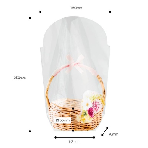 スタンド袋 フォトプリントOPPスタンドバッグ フラワー-2(50枚) ヘッズ