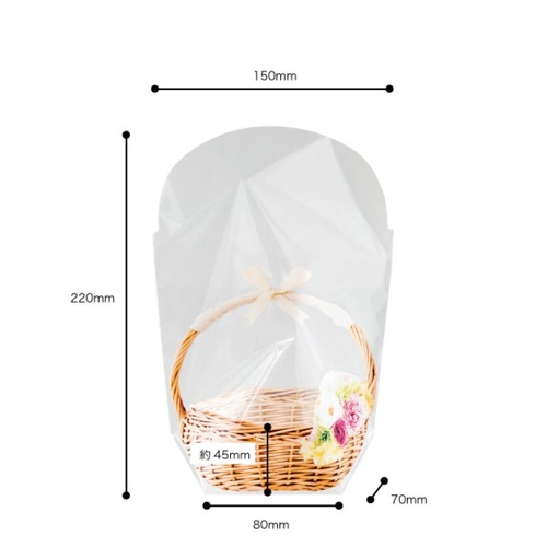 スタンド袋 フォトプリントOPPスタンドバッグ フラワー-3(50枚) ヘッズ