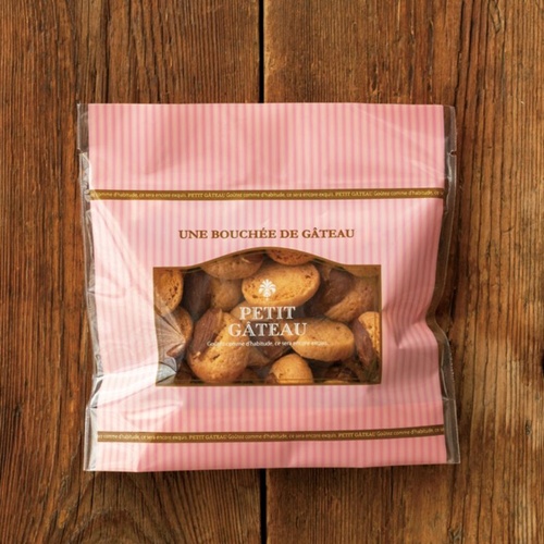 チャック付き袋 プチガトーピンクジップスタンドバッグ-3(50枚) ヘッズ