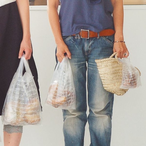 レジ袋 フレンチフロストレジバッグ-LLT(50枚) ヘッズ