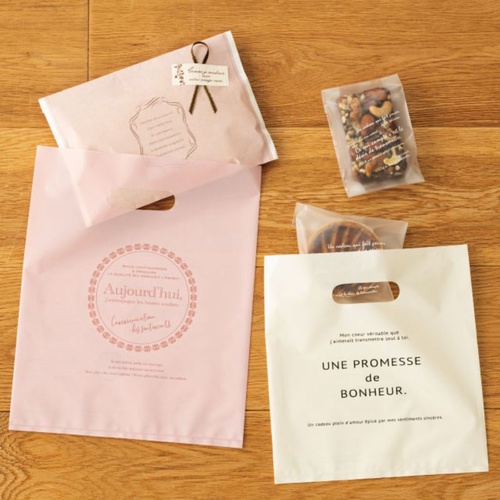 ポリ手提げ ボヌールPEバッグ-6(100枚) ヘッズ