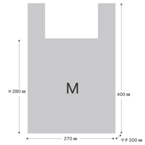 レジ袋 ボヌールレジバッグ 0.05mm-DM(100枚) ヘッズ