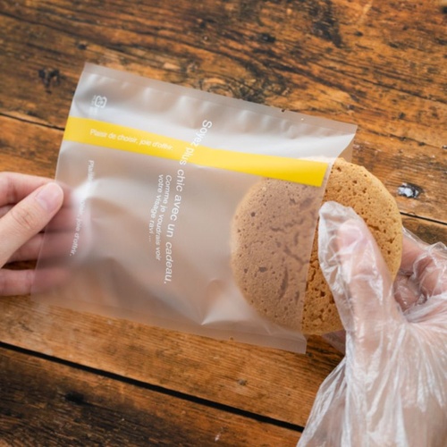 テープ無 OPP袋 ラインスイーツパック(マスタード) マット-9(100枚) ヘッズ