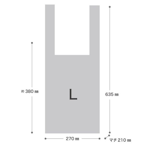 レジ袋 リーフフロストレジバッグ-L(100枚) ヘッズ