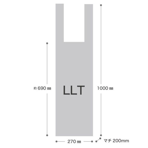 レジ袋 リーフフロストレジバッグ-LLT(50枚) ヘッズ