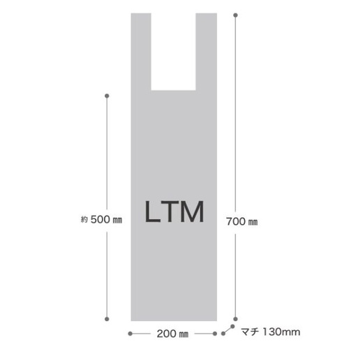 レジ袋 リーフフロストレジバッグ-LTM(100枚) ヘッズ
