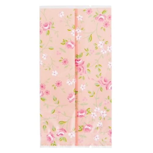 テープ無 OPP袋 リトルフラワーピンクスイーツパック クリア-4(100枚) ヘッズ