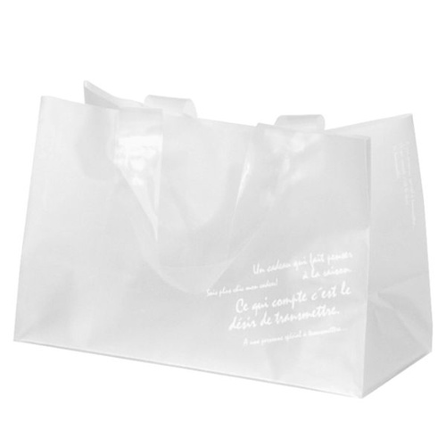 ポリ手提げ ワイド型フロストバッグ-2W(30枚) ヘッズ