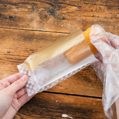 テープ無 OPP袋 市松柄スイーツパック マット-32(100枚) ヘッズ