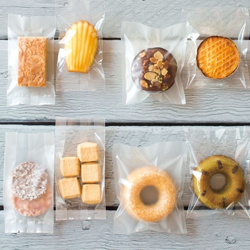 テープ無 OPP袋 無地スイーツパック マット-1(100枚) ヘッズ