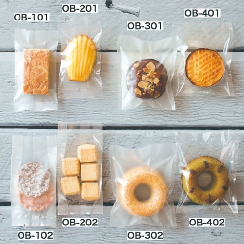 テープ無 OPP袋 無地スイーツパック マット-2(100枚) ヘッズ