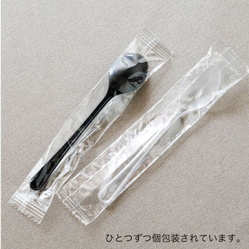 使い捨てスプーン 無地スプーン-1 クリア(200本) ヘッズ