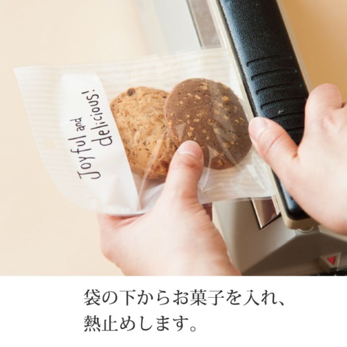 テープ無 OPP袋 無地ヘッダースイーツパック-3(100枚) ヘッズ