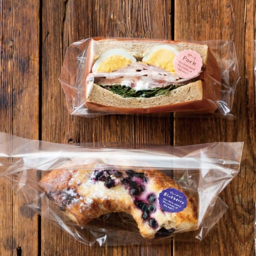 テープ無 OPP袋 無地底マチバッグ-1(100枚) ヘッズ