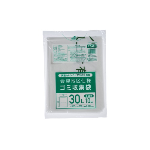 市町村ゴミ袋 会津地区仕様 収集袋 30L 10P ジャパックス