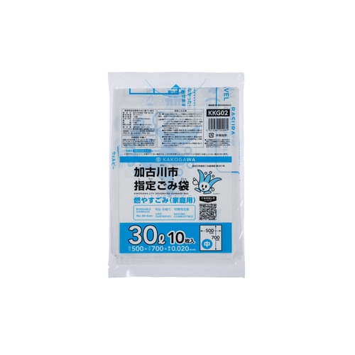 市町村ゴミ袋 加古川市指定 可燃 30L (中) 10P ジャパックス
