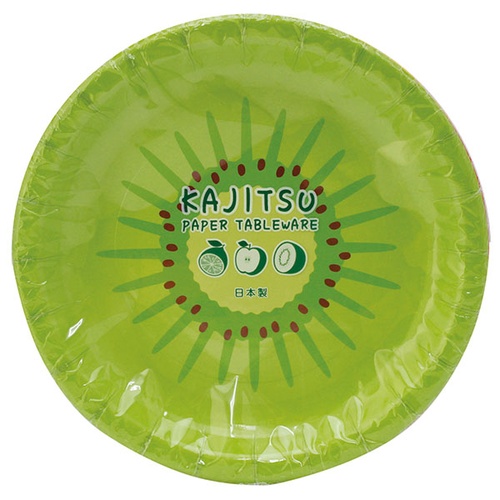 紙皿 KAJITSU ペーパープレート(3柄アソート)5枚入 アートナップ