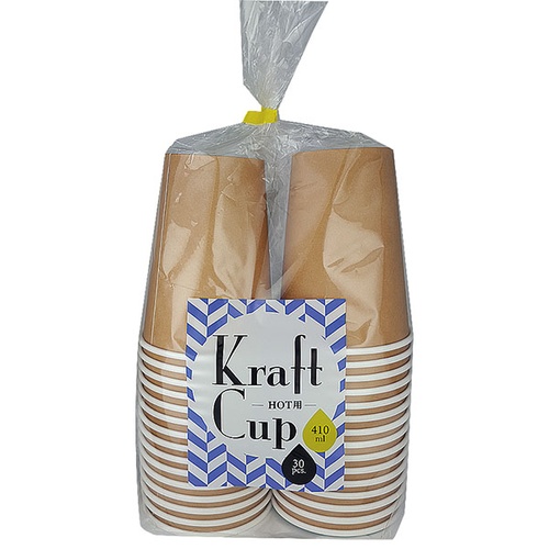 紙コップ クラフトカップ410ml 30個入 アートナップ
