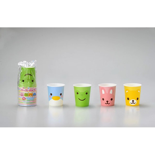 紙コップ どうぶつペーパーカップ(4柄アソート)15個入 アートナップ