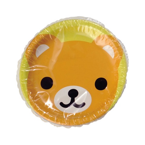 紙皿 どうぶつペーパープレート(4柄アソート)5枚入 アートナップ