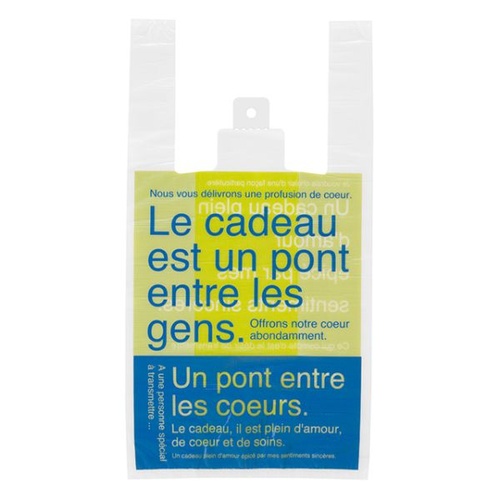 レジ袋 ニューブルー＆グリーンレジバッグ-M(100枚) ヘッズ