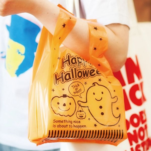 レジ袋 ハロウィンレジバッグ-S(100枚) ヘッズ