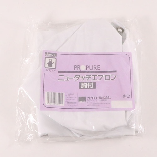 厨房エプロン ニュータッチエプロン胸付 780M オカモト