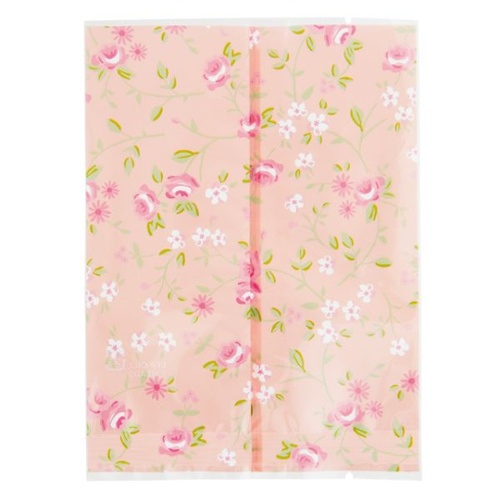 テープ無 OPP袋 リトルフラワーピンクスイーツパック クリア-3(100枚) ヘッズ