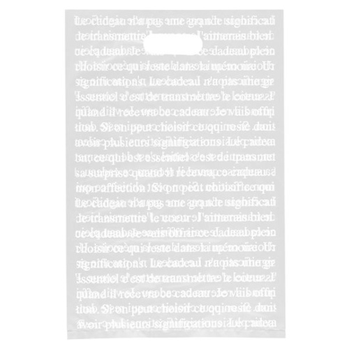 ポリ手提げ フレンチフロストPEバッグ-4(100枚) ヘッズ