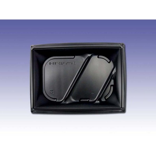 惣菜容器 D’sカフェP23-16S-B ブラック デンカポリマー