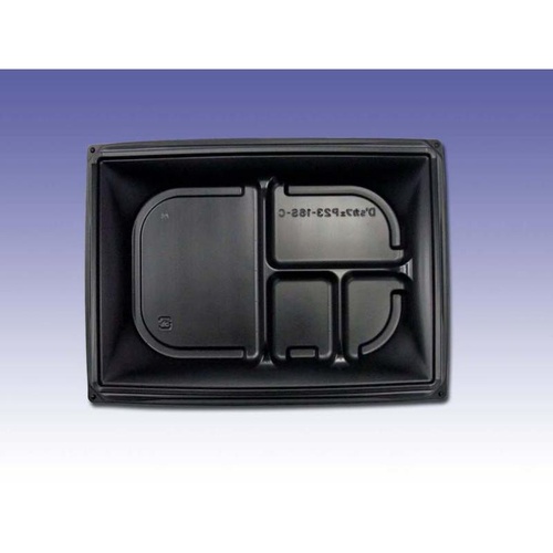 惣菜容器 D’sカフェP23-16S-C ブラック デンカポリマー