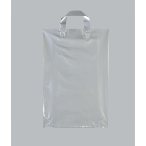 ポリ手提袋 カルチャーバッグ Lタイプ(シルバー) 中 福助工業