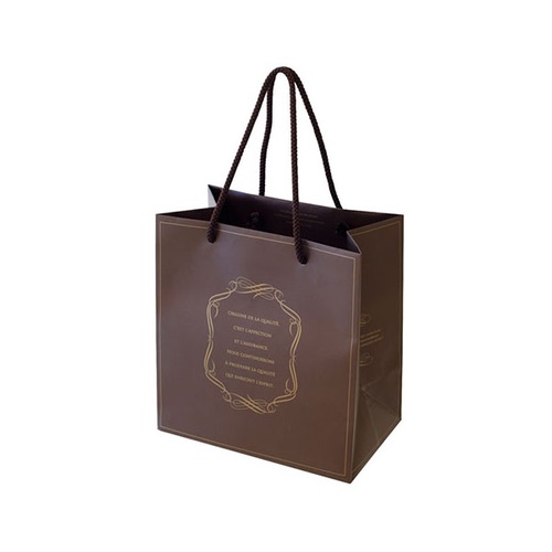 紙手提袋 EGB-4P エレガントブラウンペーパーバッグ-4(10枚) ヘッズ