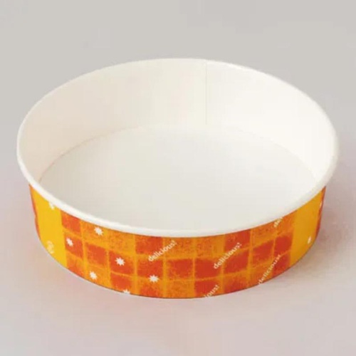 耐熱ペーパーカップ K8151A 丸150φオレンジ 東洋アルミエコープロダクツ