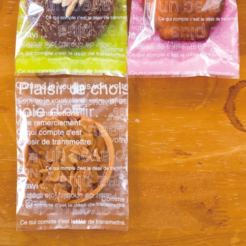 テープ無 OPP袋 カフェオレスイーツパック(ホワイト) クリア-3(100枚) ヘッズ