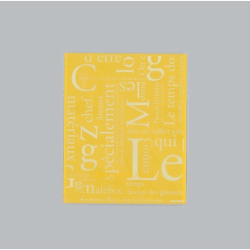 製菓向け袋 カマス GT(透明タイプ) No.2 洋柄イエロー 福助工業