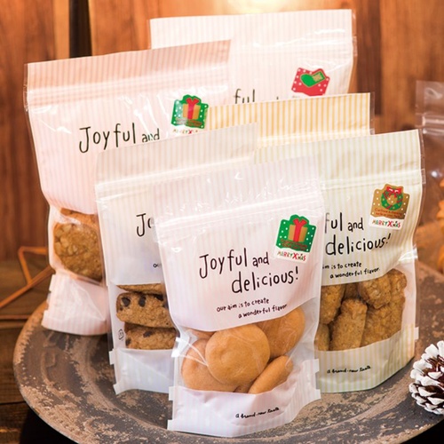 チャック付き袋 ジョイフルピンクジップスタンドバッグ-3(50枚) ヘッズ