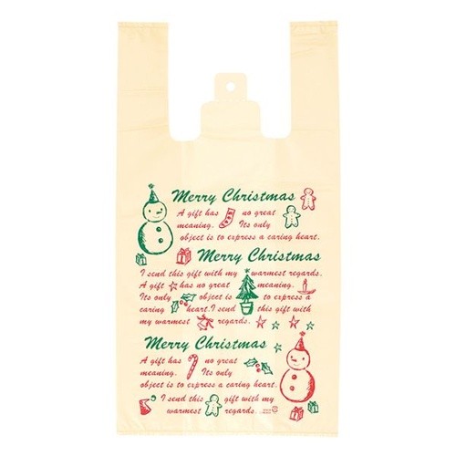 レジ袋 クリスマススノーパーティー レジ袋-M(100枚) ヘッズ