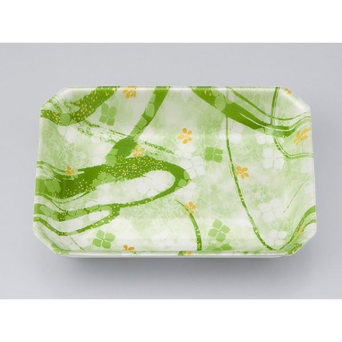 発泡トレー V-惣菜36深 よつば緑 シーピー化成