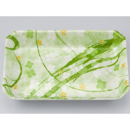 発泡トレー V-惣菜50深 よつば緑 シーピー化成