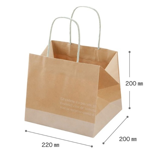 紙手提袋 FR-4P フレンチクラフトペーパーバッグ-4 10枚入 ヘッズ