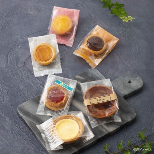 合掌袋 合掌ガゼット袋 GT(透明タイプ) No.22 洋柄オレンジ バラ 福助工業