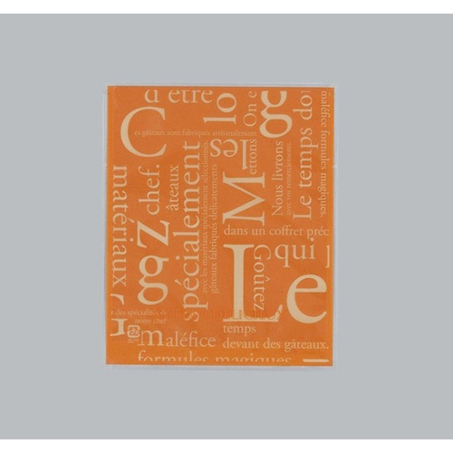 製菓向け袋 カマス GT(透明タイプ) No.2 洋柄オレンジ バラ 福助工業