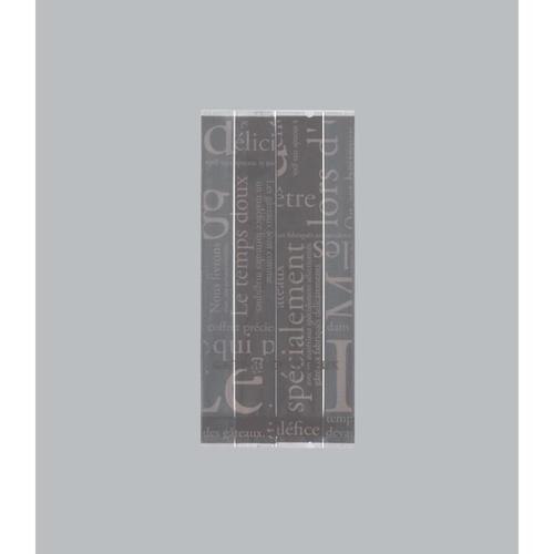 合掌袋 合掌ガゼット袋 GT(透明タイプ) No.22洋柄ブラウン 福助工業