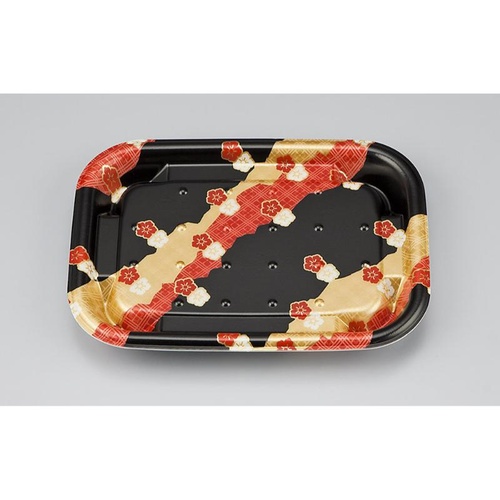 惣菜容器 TNえにし15 小花黒 本体 シーピー化成