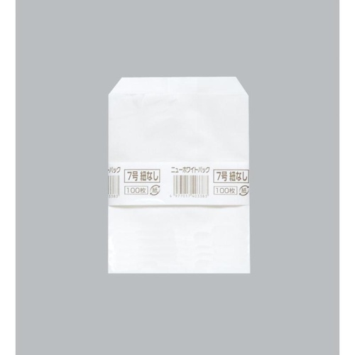惣菜向け平袋 ニューホワイトパック 7号 紐なし 福助工業